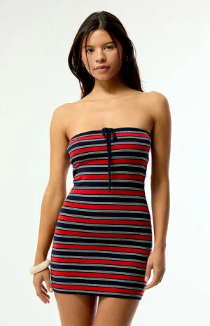 Striped Sade Strapless Mini Dress image number 2