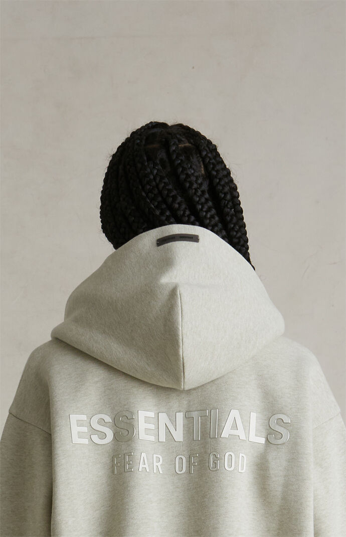 Fear of God ESSENTIALS Women's Heather Stone Classic Zip Up