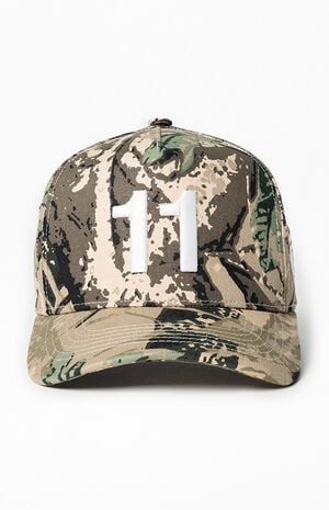Jungle Camo 11 Snapback Hat image number 2