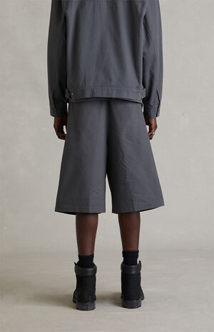 Iron Gray Relaxed Drawstring Shorts image number 4