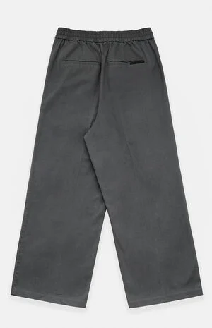 Iron Gray Pleated Drawstring Pants image number 2