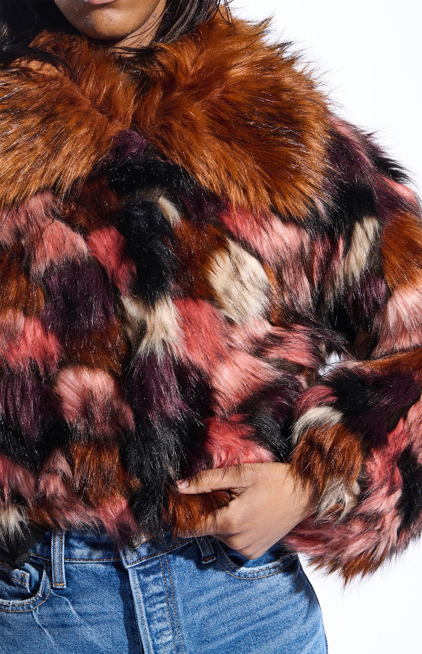 AZALEA WANG Molly Faux Fur Coat