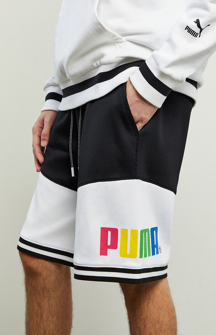Puma Blocked Basketball Shorts Pacsun