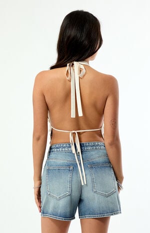 Lola Sequin Open Back Halter Top image number 5