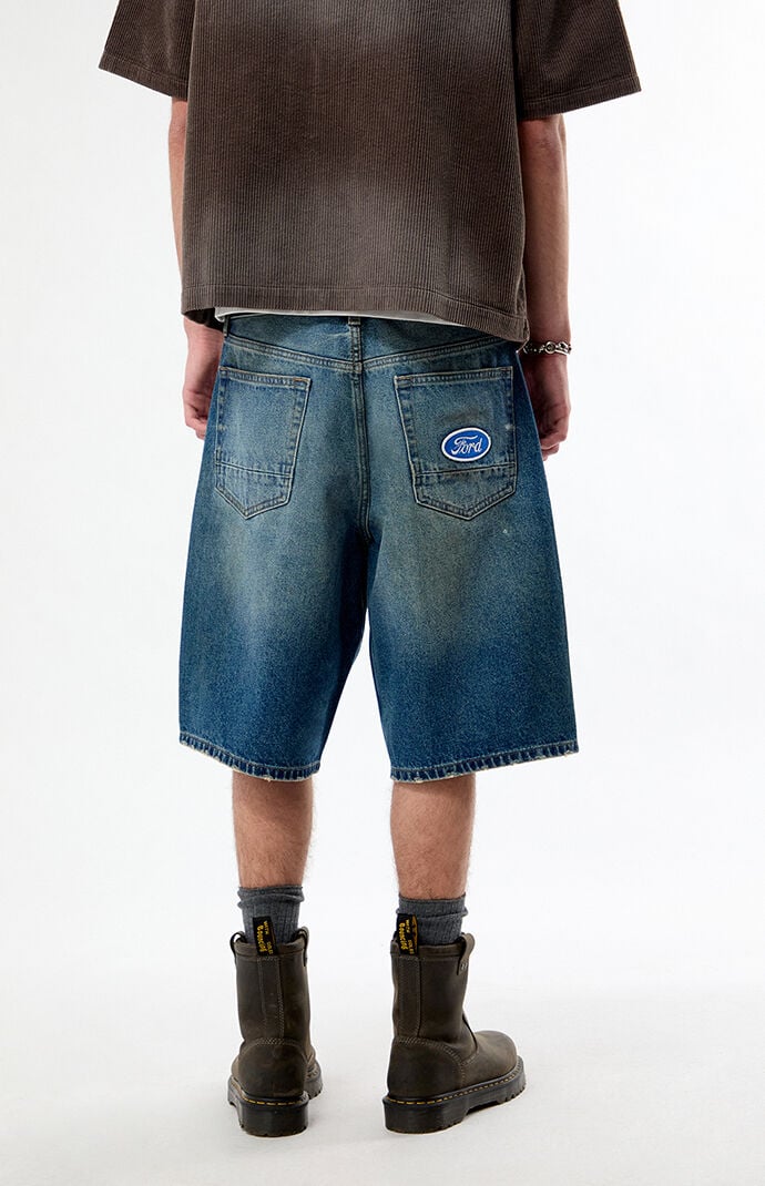 FORD Dirty Wash Baggy Jean Shorts | Pacsun