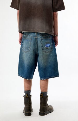 Dirty Wash Baggy Jean Shorts image number 2