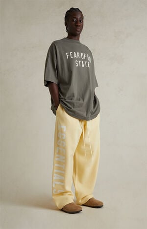 Garden Yellow Lounge Fleece Baggy Sweatpants image number 2