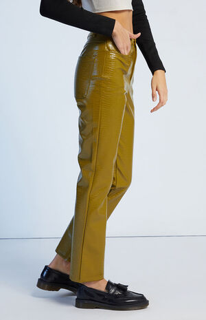 Snake Faux Leather Pants image number 3