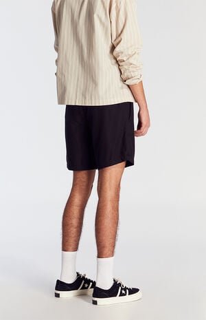 Black Cole Slubby Volley Shorts Black Cole Slubby Volley Shorts image number 4