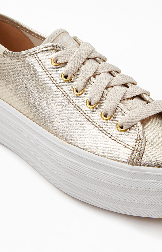 keds triple up metallic twill