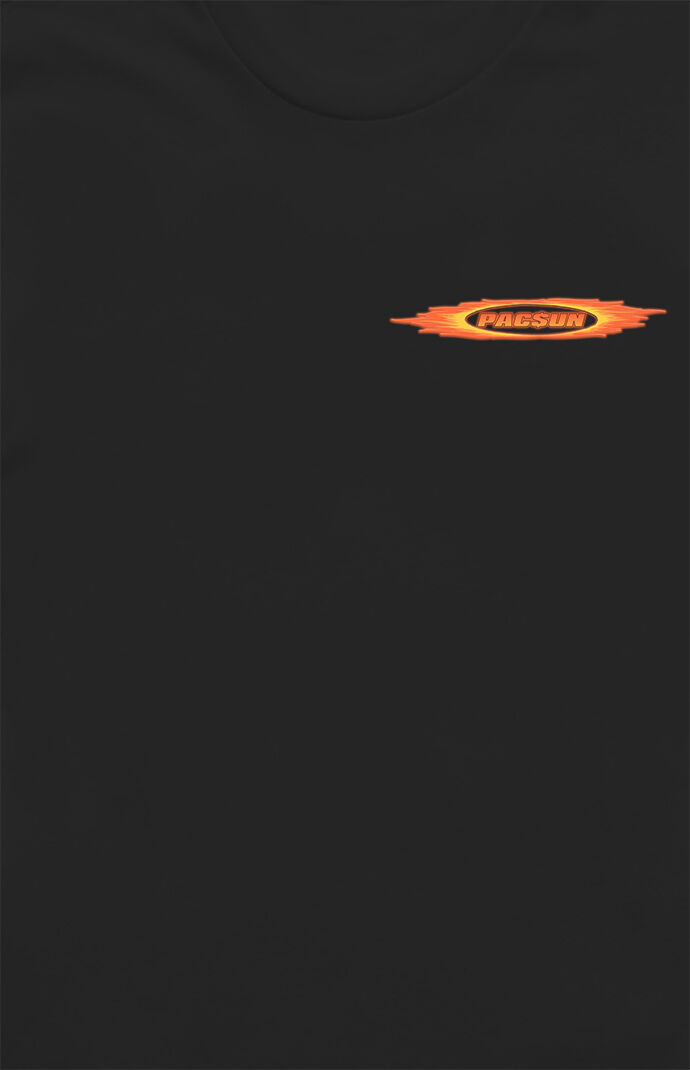Black Flames Logo T-Shirt
