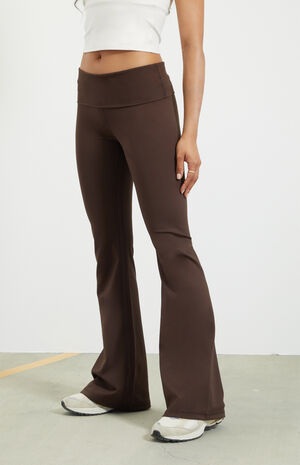 PAC WHISPER Active Fold-Over Waistband Flare Yoga Pants image number 3