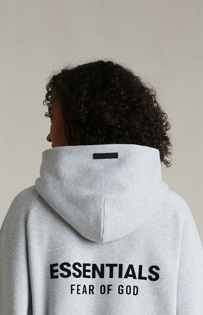 Fear of God Essentials Women's Light Heather Grey Fleece Cropped