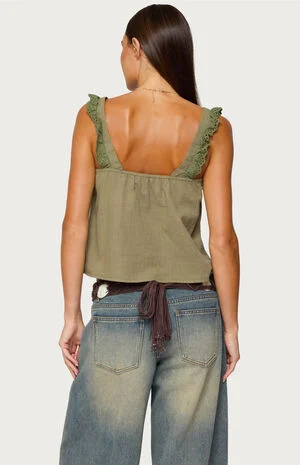 Viviana Linen Look Top image number 3