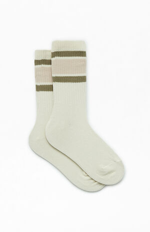 Triple Stripe Crew Socks image number 2