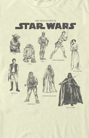 Star Wars Character Chart T-Shirt image number 2