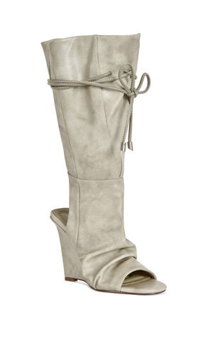 Women's Vailen Grey Slouch Wedge Sandal Booties image number 2