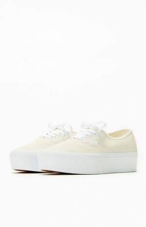 White Authentic Stackform Sneakers image number 2