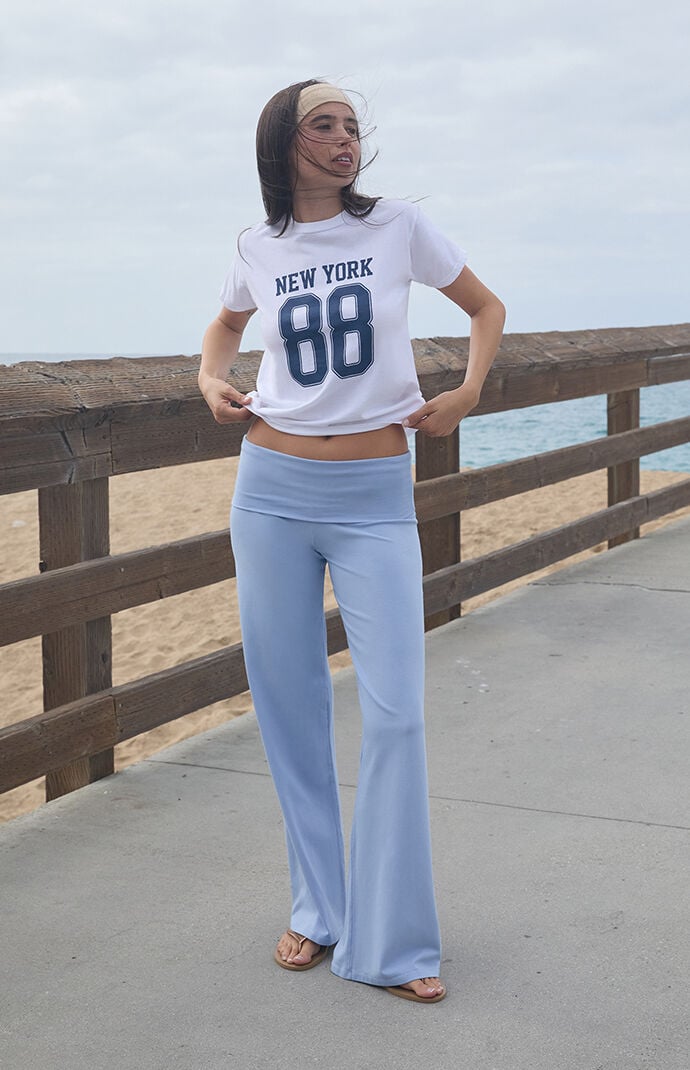 John Galt Light Blue Priscilla Flare Pants