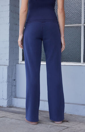 Dark Blue Hilary Soft Baggy Sweatpants image number 4