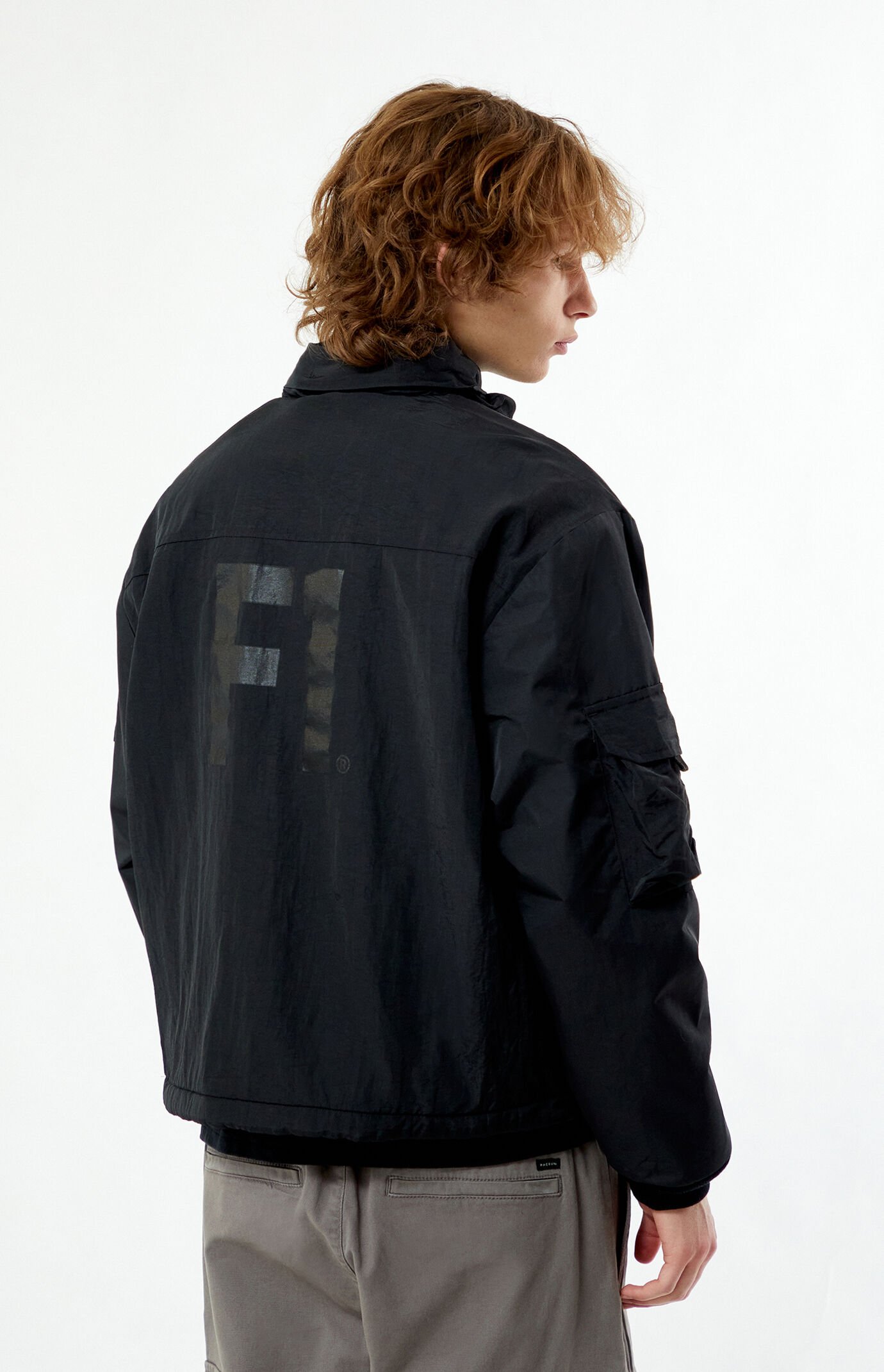 最終価格　値下げ不可　CUT COMBI TRUCK JACKET Black Truckstop Bomber Jacket in After Dark Grey | Vans