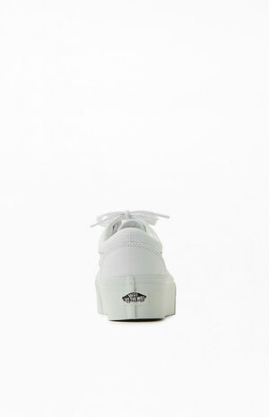 White Canvas Old Skool Stackform Sneakers image number 3
