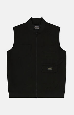 Black Multi Cargo Vest image number 1