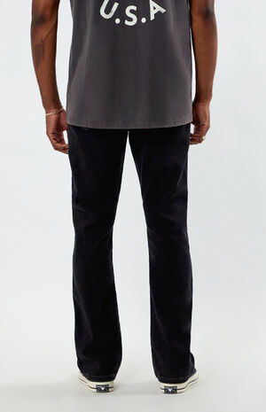 x PacSun Black Ripped Bootcut Jeans image number 4