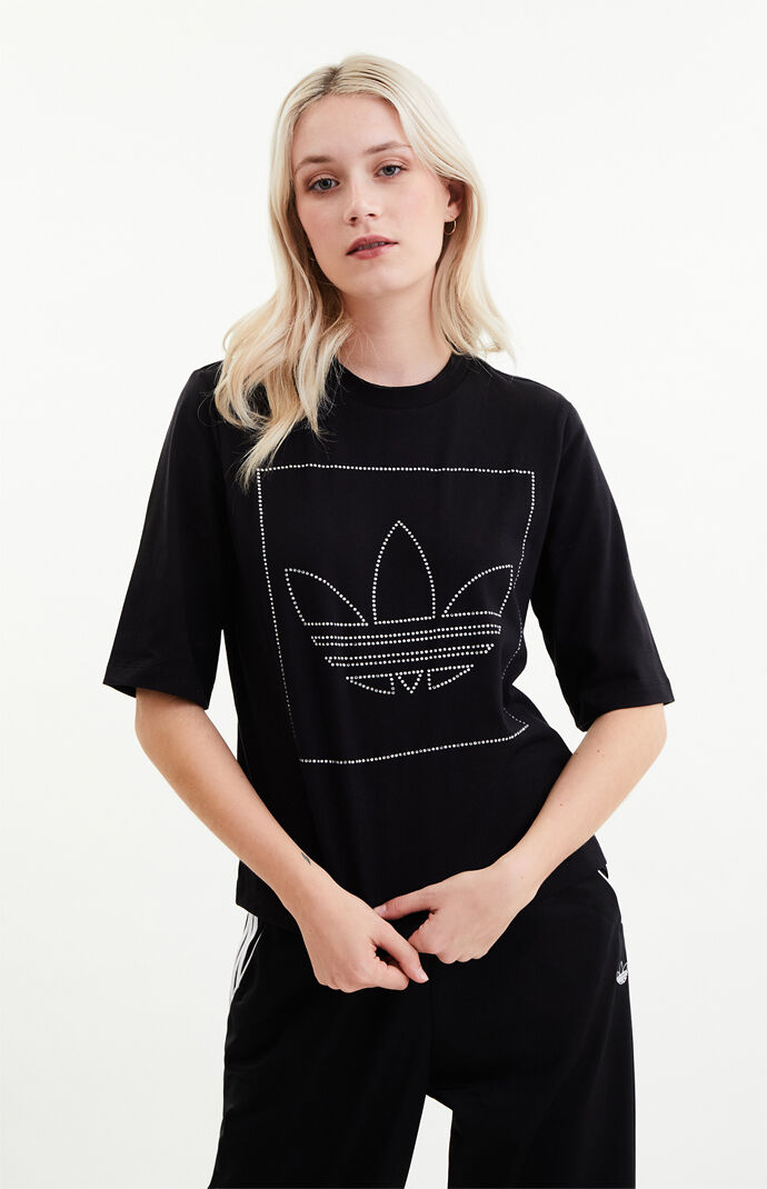 Black Rhinestone T-Shirt