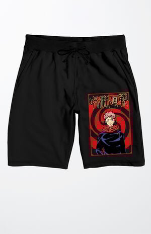 Jujutsu Kaisen Yuji Itadori Anime Sweat Shorts image number 1