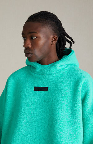 Mint Leaf Polar Fleece Hoodie image number 4