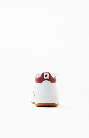 White & Burgundy Fastbreak Pro Shoes image number 3
