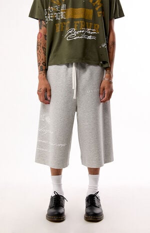 Heather Grey RFC Lounger Fleece Sweat Shorts image number 2