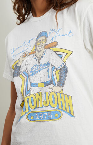 Junk Food Elton John Baseball T-Shirt