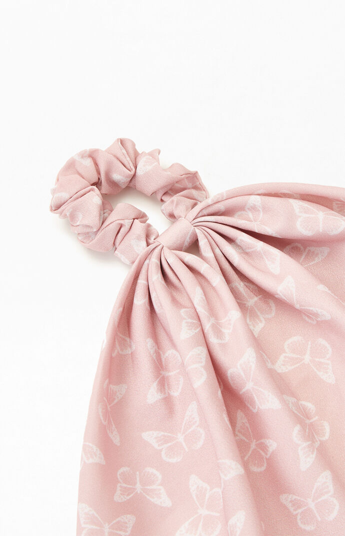 Tonal Butterfly Flowy Scrunchie