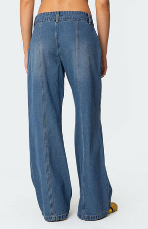 Charlie Panel Stitch Low Rise Jeans image number 4
