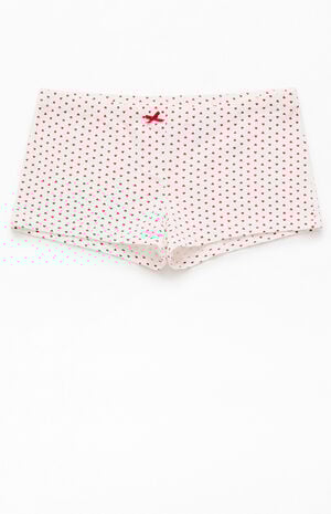 Heart Print Bow Boxer Shorts image number 1