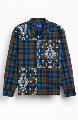 Paisley Print Flannel Long Sleeve Shirt image number 1