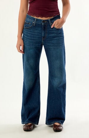 Women's Middy Loose Boot Jeans - Good Fortunes image number 2