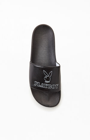By PacSun Women's Black Bunny Slide Sandals image number 5