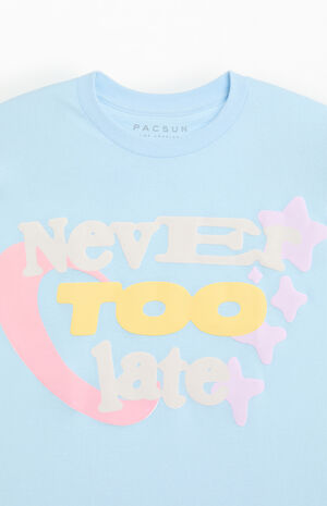 Never Too Late Puff Graphic T-Shirt image number 2