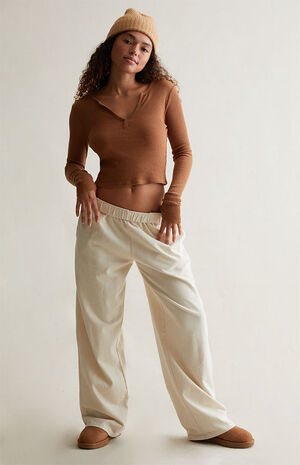 Sunday Notched Long Sleeve Top image number 3