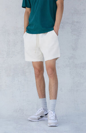 Cream Grinded Volley Sweat Shorts Cream Grinded Volley Sweat Shorts image number null