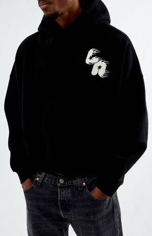 Fiery LA Cropped Hoodie image number 3