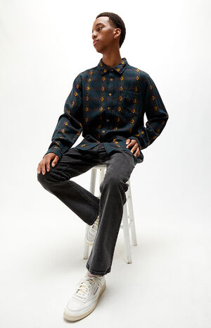 Knox Jacquard Plaid Flannel Shirt Knox Jacquard Plaid Flannel Shirt image number null