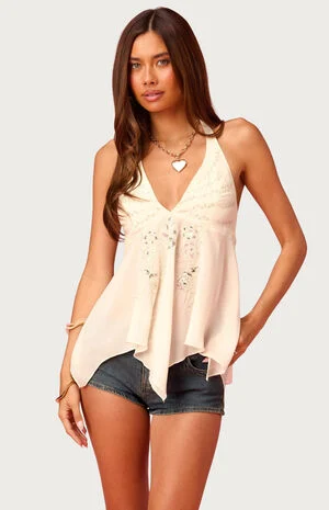 Barbie Sequin Chiffon Handkerchief Top image number 1