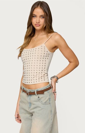 Vallie Grommet Tank Top image number 2