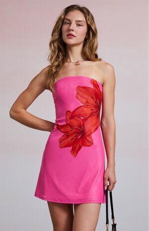 Tiger Lily Strapless Mini Dress image number 2