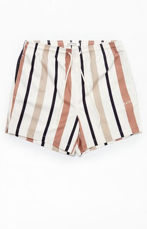 Stripe 4.5" Swim Trunks image number 1