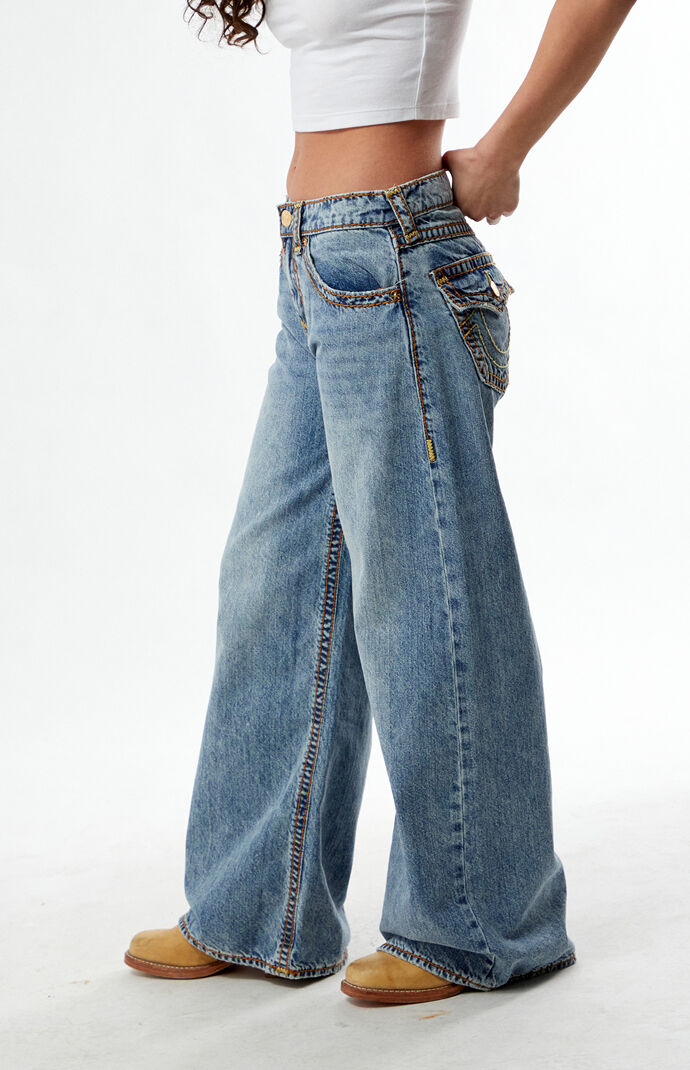 【TRUE RELIGION】★ジーンズ★ JESSIE TEARAWAY BAGGY JEAN JESSIE TEARAWAY BAGGY JEAN - Seafoam Serenity | True Religion